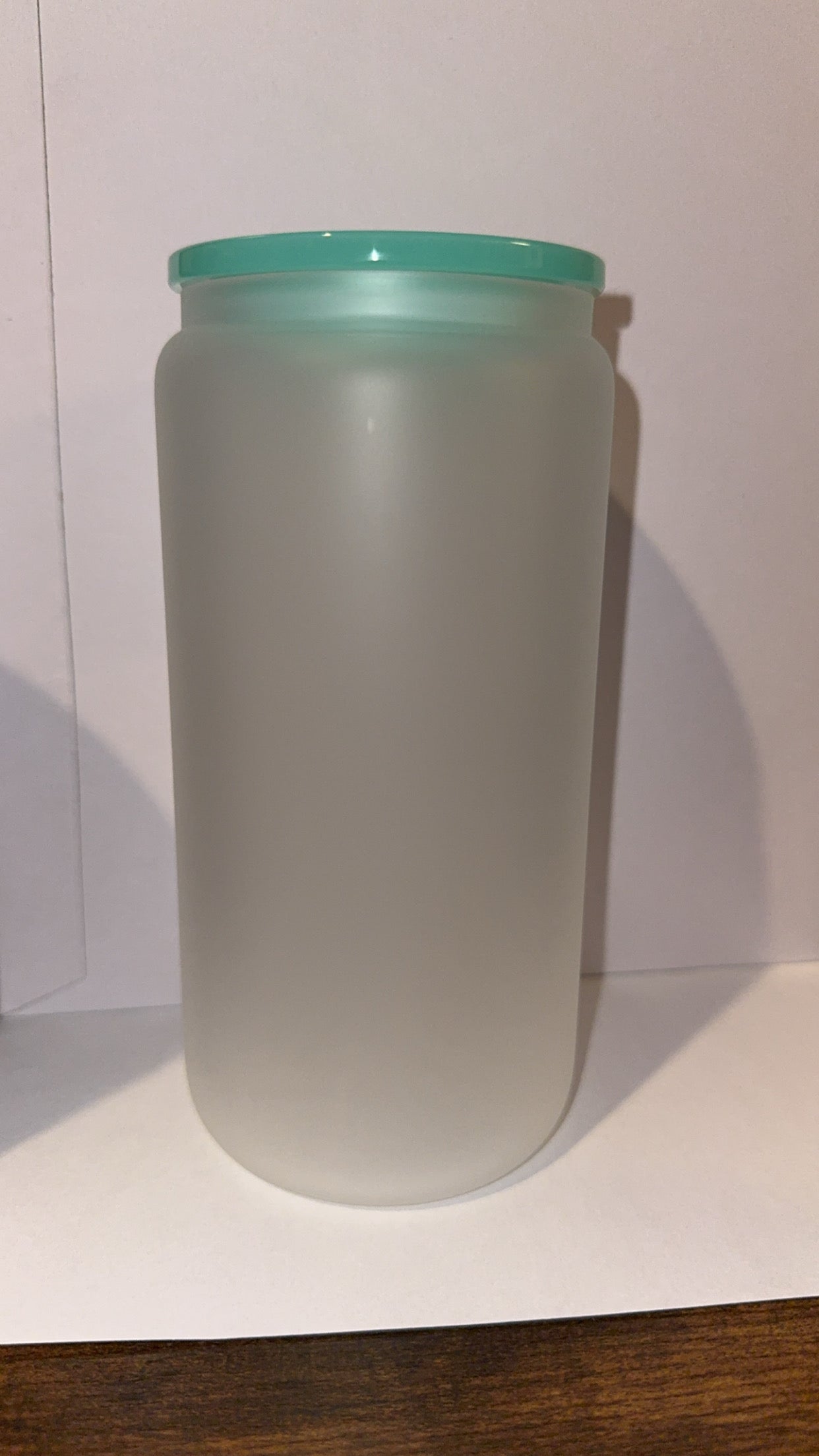 Pastel colored frosty glass 16 oz